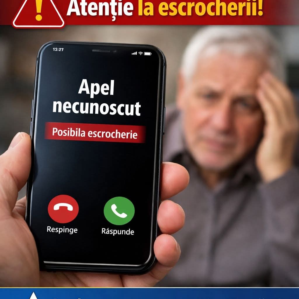 Atenție la escrocherii! Fiți vigilenți!